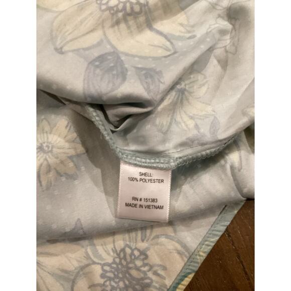 Current Air Sleeveless A Line Floral V Neck Smocked Waist knee length Dress M - Picture 5 of 8